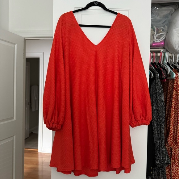 ASOS Orange long sleeved dress - Picture 1 of 1